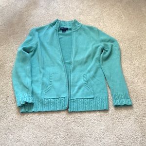 Cardigan with zipper front